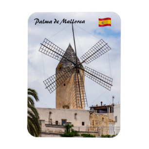 Traditionelle Windmühle in Palma de Mallorca - Spa Magnet
