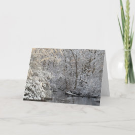 Traditionelle Winterschneewegskarte Karte