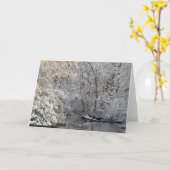 Traditionelle Winterschneewegskarte Karte (Gelbe Blume)