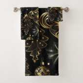 Traditionelle Ziermuster aus Silber und Gold Badhandtuch Set (Insitu)