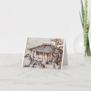 Traditionelle Zuhause Okinawan (Japan) Karte