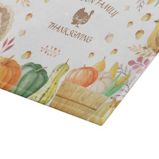 Traditionellen Erntedank anpassen Schneidebrett (Ecke)