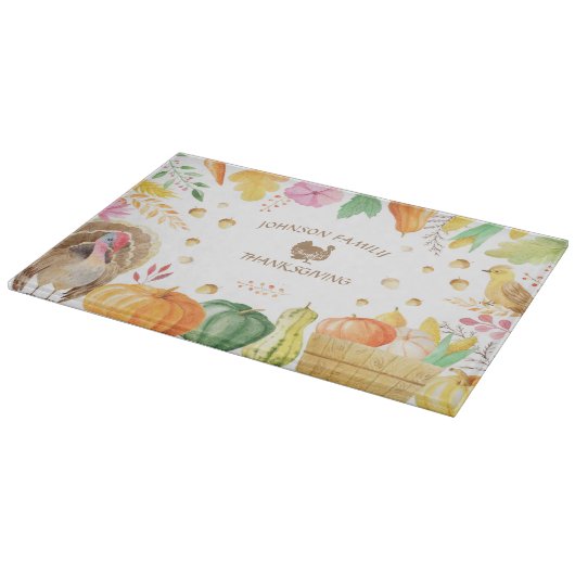 Traditionellen Erntedank anpassen Schneidebrett (Ecke)