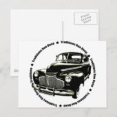 Traditioneller 1941 Chevy Coupe Postkarte (Vorne/Hinten)