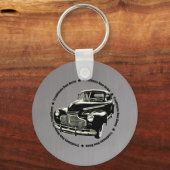 Traditioneller 1941 Chevy Coupe Stahl Schlüsselanhänger (Vorderseite)