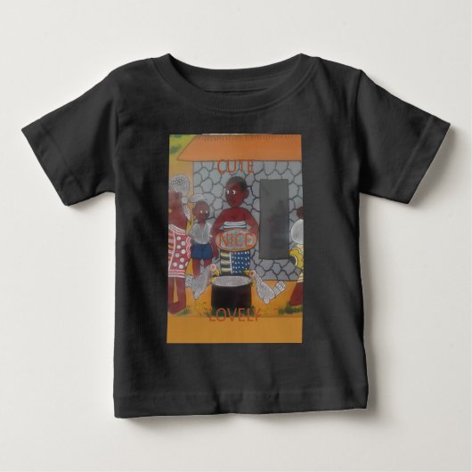 Traditioneller afrikanischer Homestead-Lifestyle Baby T-shirt (Vorderseite)
