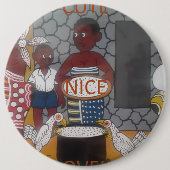 Traditioneller afrikanischer Homestead-Lifestyle Button (Vorderseite)