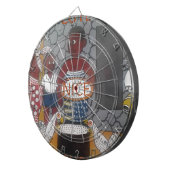 Traditioneller afrikanischer Homestead-Lifestyle Dartscheibe (Vorderseite rechts)