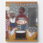 Traditioneller afrikanischer Homestead-Lifestyle Fotoplatte (Vorderseite)