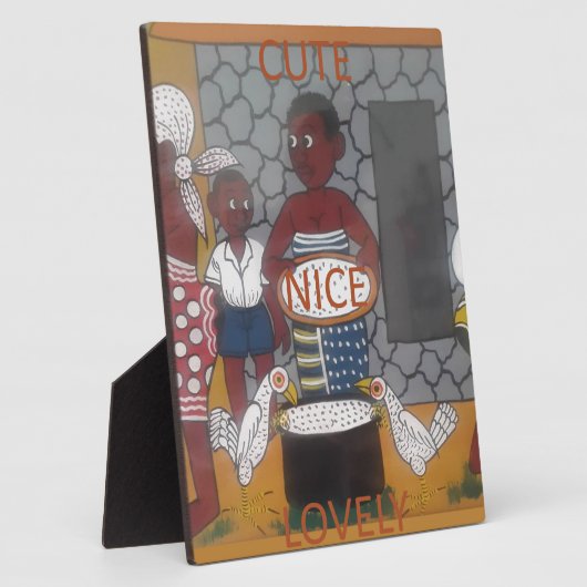 Traditioneller afrikanischer Homestead-Lifestyle Fotoplatte (Seite)