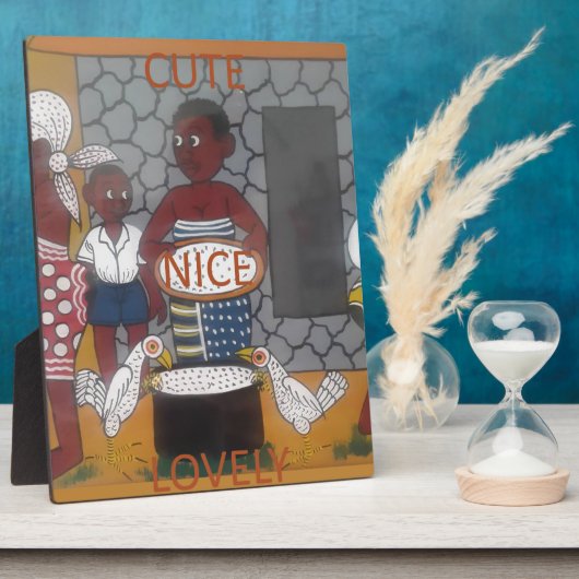 Traditioneller afrikanischer Homestead-Lifestyle Fotoplatte (Seite)