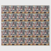 Traditioneller afrikanischer Homestead-Lifestyle Geschenkpapier (Flach)