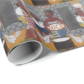 Traditioneller afrikanischer Homestead-Lifestyle Geschenkpapier (Rolleneckpunkt)