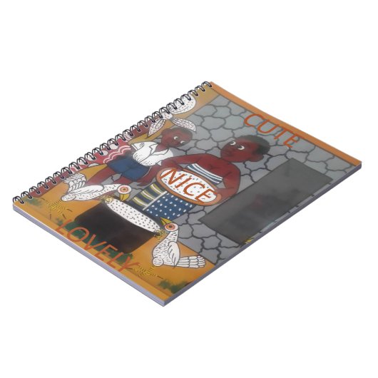 Traditioneller afrikanischer Homestead-Lifestyle Notizblock (Linke Seite)