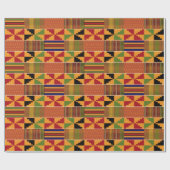 Traditioneller afrikanischer Pinwheel Kente K70 Geschenkpapier (Flach)