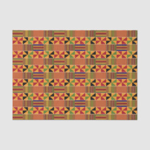 Traditioneller afrikanischer Pinwheel Kente K70 Seidenpapier