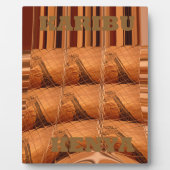 Traditioneller afrikanischer Spiegel: Woven Giraff Fotoplatte (Vorderseite)