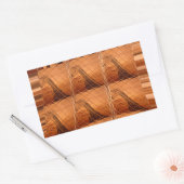 Traditioneller afrikanischer Spiegel: Woven Giraff Rechteckiger Aufkleber (Umschlag)