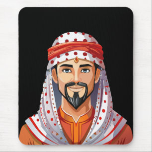 Traditioneller arabischer oder muslimischer Hut Mousepad