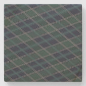 Traditioneller Argile- und Karierter Mix-up-Unters Steinuntersetzer (Vorderseite)