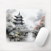 Traditioneller asiatischer Garten Mousepad (Mit Mouse)