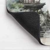 Traditioneller asiatischer Garten Mousepad (Ecke)