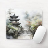 Traditioneller asiatischer Garten Mousepad (Mit Mouse)