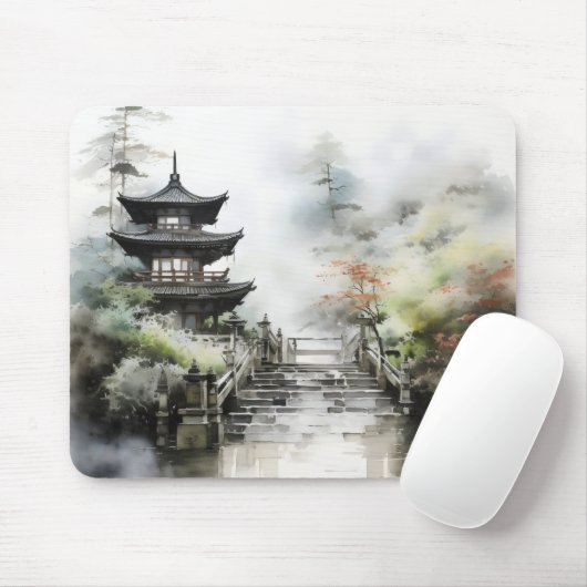 Traditioneller asiatischer Garten Mousepad (Mit Mouse)