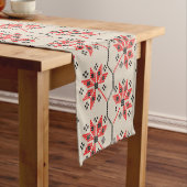 Traditioneller, bestickter Mustertisch Kurzer Tischläufer (Beispiel)