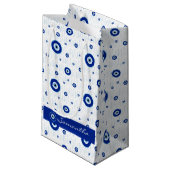 Traditioneller blauer Nazar-Bösartiger Augenweide Kleine Geschenktüte (Vorderseite Schrägansicht)