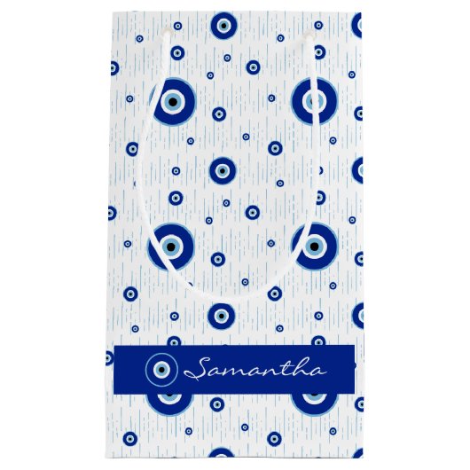 Traditioneller blauer Nazar-Bösartiger Augenweide Kleine Geschenktüte (Vorderseite)