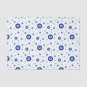 Traditioneller blauer Nazar-Bösartiger Augenweide Seidenpapier (Vorderseite)