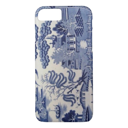 Traditioneller blauer Weide-China-Kasten des 19. Case-Mate iPhone Hülle (Rückseite)