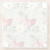 Traditioneller blühender Vintager Untersetzer (Rückseite)