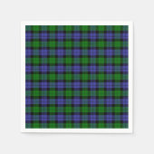 Traditioneller britischer karierter Tartan Serviette (Vorderseite)