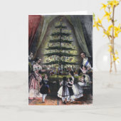 Traditioneller britischer Weihnachtsbaum (Königlic Karte (Gelbe Blume)