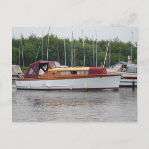 Traditioneller Broads Cruiser Postkarte