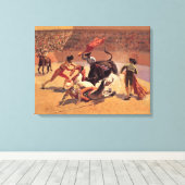 Traditioneller Bullenkampf in Mexiko Leinwanddruck (Insitu (Holzboden))