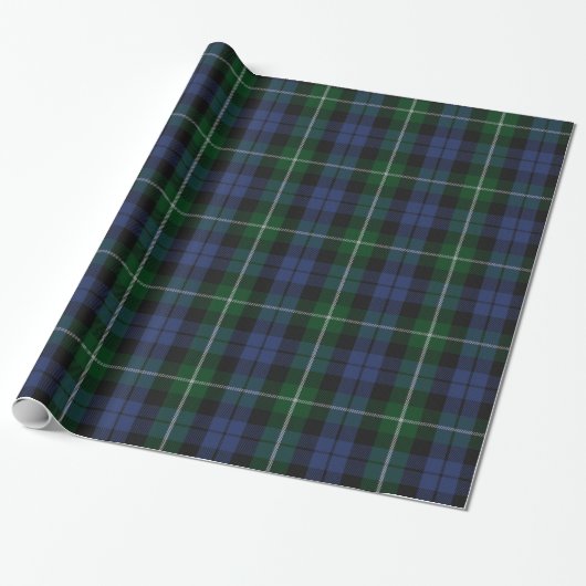 Traditioneller Campbelltartan-kariertes Geschenkpapier (Ungerollt)