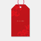 Traditioneller chinesischer Doppel-Glückstag-Tag Geschenkanhänger (Rückseite)