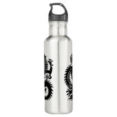 Traditioneller chinesischer Drache Edelstahlflasche (Rückseite)