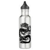 Traditioneller chinesischer Drache Edelstahlflasche (Rechts)