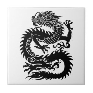 Traditioneller chinesischer Drache Fliese