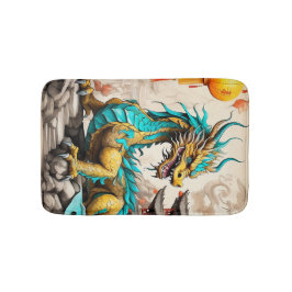 Traditioneller chinesischer Drache für das chinesi Badematte