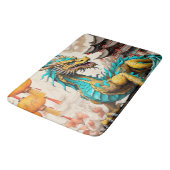 Traditioneller chinesischer Drache für das chinesi Badematte (Schrägansicht)