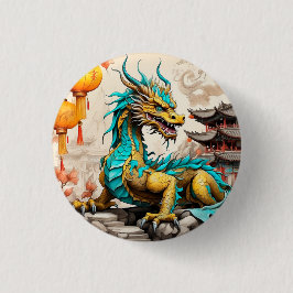 Traditioneller chinesischer Drache für das chinesi Button