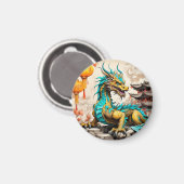 Traditioneller chinesischer Drache für das chinesi Magnet (Vorderseite/Rückseite)
