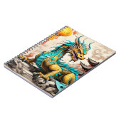 Traditioneller chinesischer Drache für das chinesi Notizblock (Linke Seite)