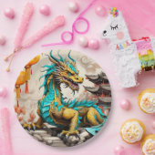 Traditioneller chinesischer Drache für das chinesi Pappteller (Party)