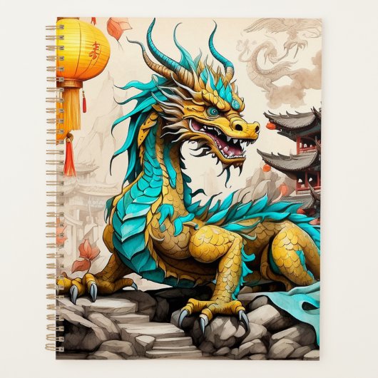 Traditioneller chinesischer Drache für das chinesi Planer (Vorderseite)